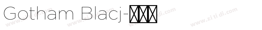 Gotham Blacj字体转换